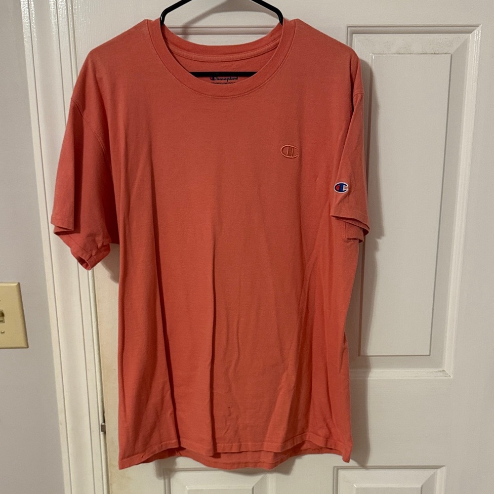 Champion Men's Coral Short Sleeve Tee